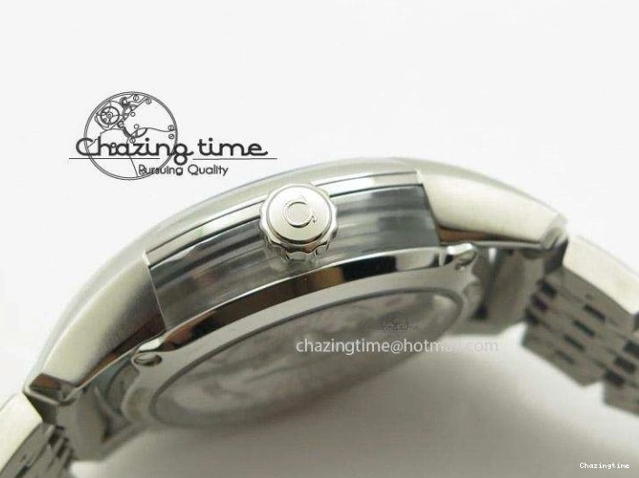 0226 De Ville Hour Vision Co-Axial 41mm SS V6F Best Edition Black Dial On SS Bracelet A BestValue 8277